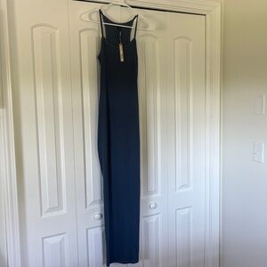 SKIMS Harbor Cotton Rib Long Tank Dress